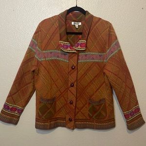 Coldwater Creek Knit Buttoned Cardigan